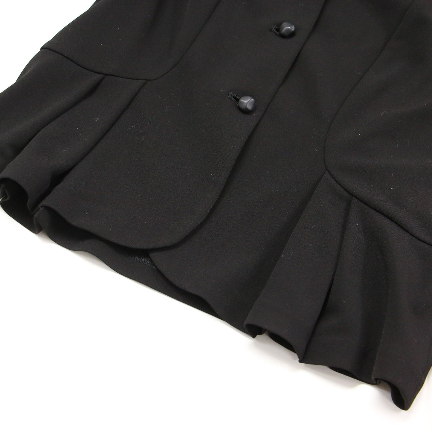 23秋冬 トリアセ ドライ ポンチジャケット / ボレロ 長袖 テーラード コンパクト フレア スリット