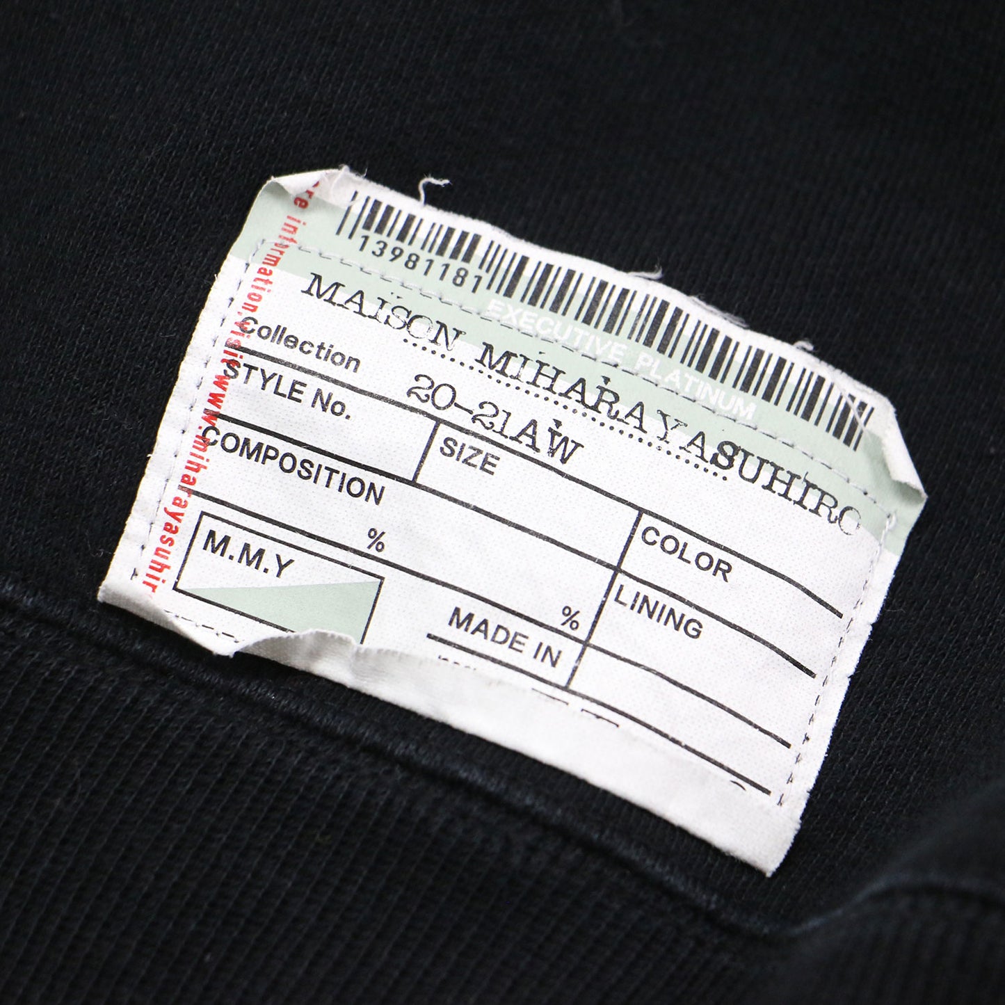 ディフォメーション ショート プルオーバー / Deformation short pullover スウェット 長袖 クルーネック ロゴ プリント コットン