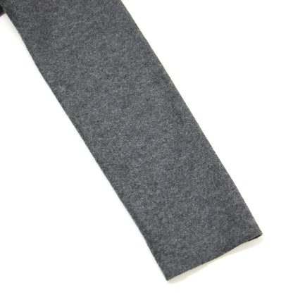 ウール ロングスリーブ プルオーバー / ブラウス クルーネック フリル ボックスシルエット