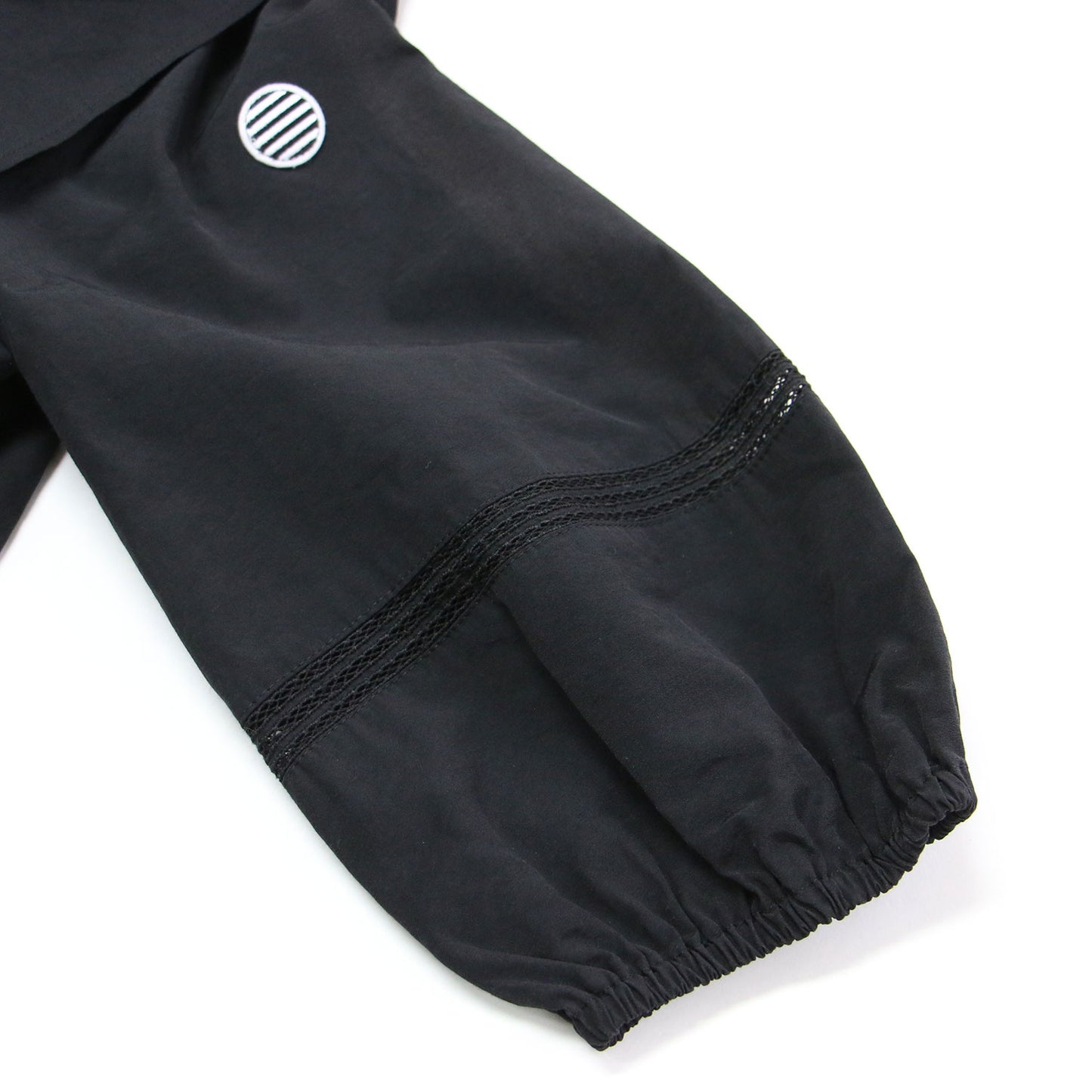 20秋冬 サブリナ トップス / SABRINA TOP ブラウス 七分袖 ボートネック パフスリーブ フリル ギャザー ワッペン コットン