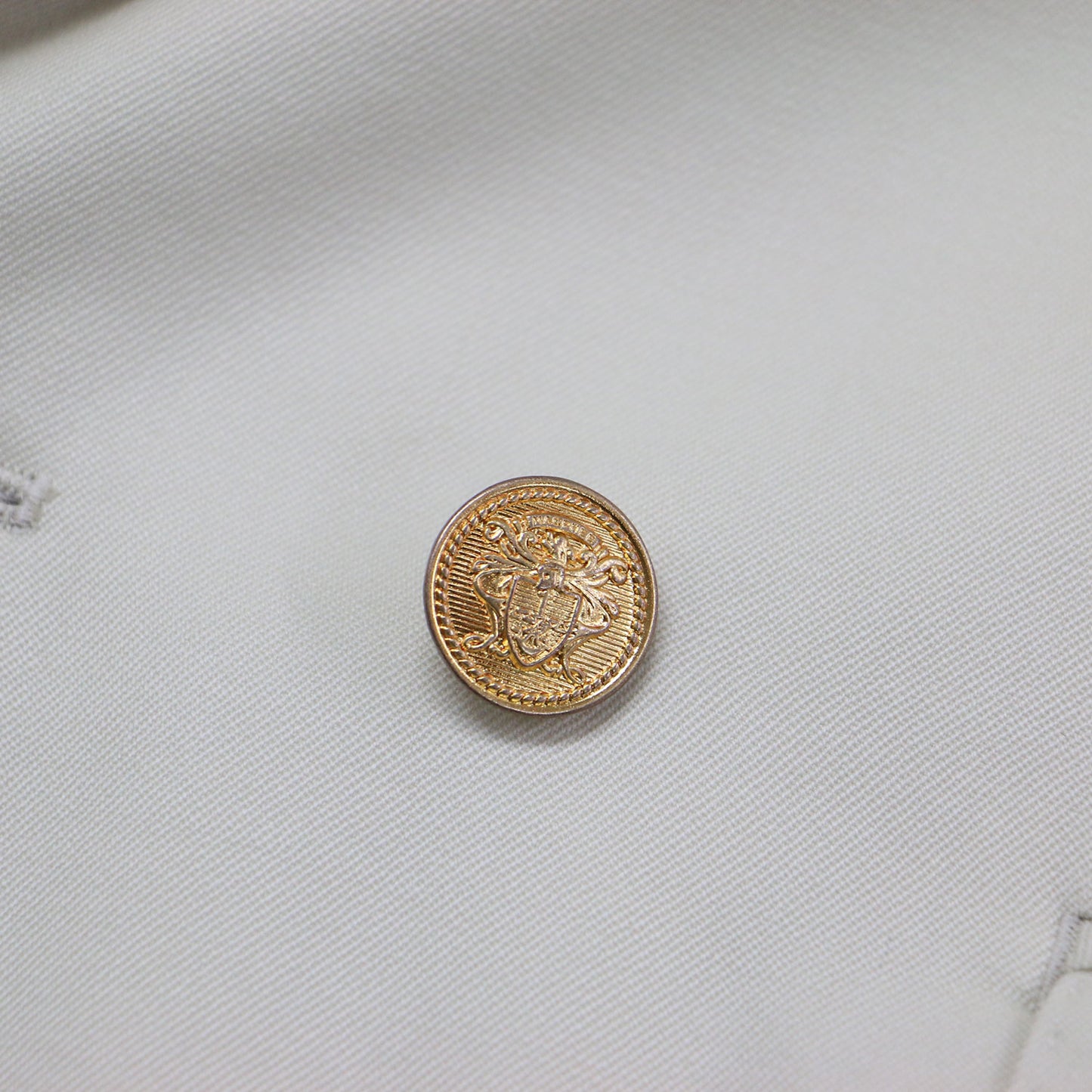 25春夏 ウールギャバジン ダブルブレスト ジャケット / ブレザー 長袖 テーラード ボクシー 金ボタン ウール