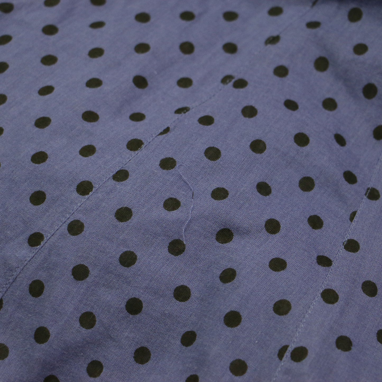 22春夏 ドットプリント タックスリーブ ワンピース / Dot Print Tuck Sleeve Dress ドレス 長袖 クルーネック フレア ギャザー コットン