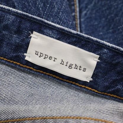 ストレート デニムパンツ / THE COUSIN ハイウエスト 5ポケット ウォッシュ加工 コットン