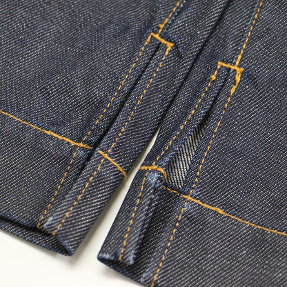 22春夏 スラックスデニム / SlacksDENIM ハイウエスト フルレングス フレア スリット コットン