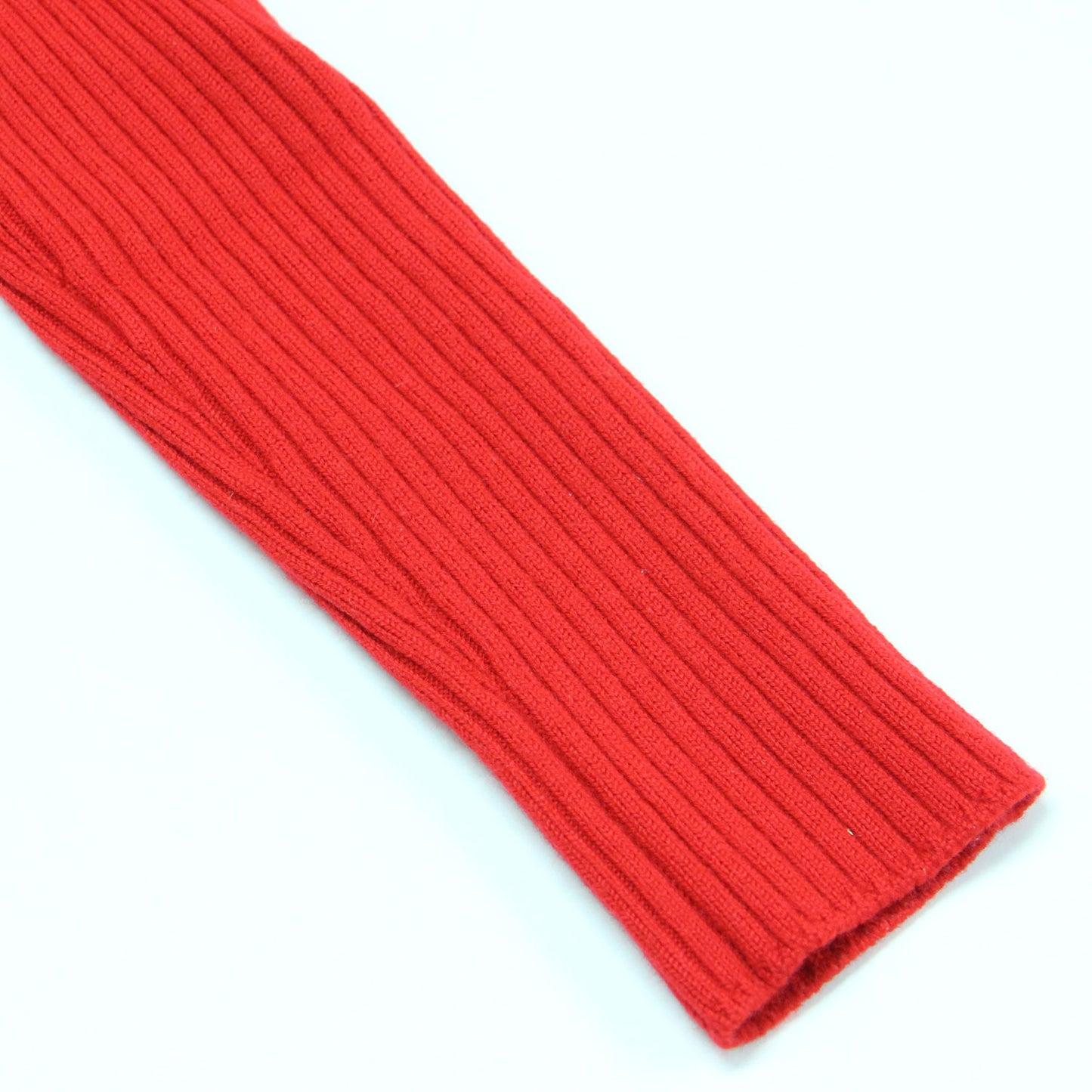 ウール リブ プルオーバー / ニット 長袖 クルーネック コンパクト ストレッチ