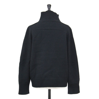 7G 天竺編み タートルネック プルオーバー / ニット 長袖 ラグラン ドロップショルダー ウール