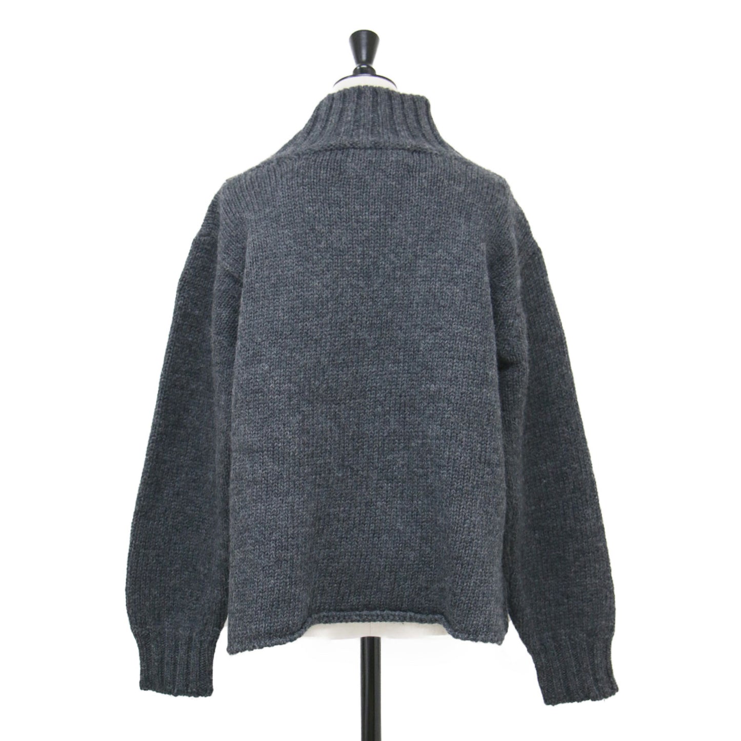21秋冬 ブリティッシュウール タートルネック プルオーバー / BRITISH WOOL KNIT ニット 長袖 ワイド スリット ローゲージ
