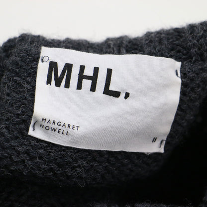 21秋冬 ブリティッシュウール タートルネック プルオーバー / BRITISH WOOL KNIT ニット 長袖 ワイド スリット ローゲージ