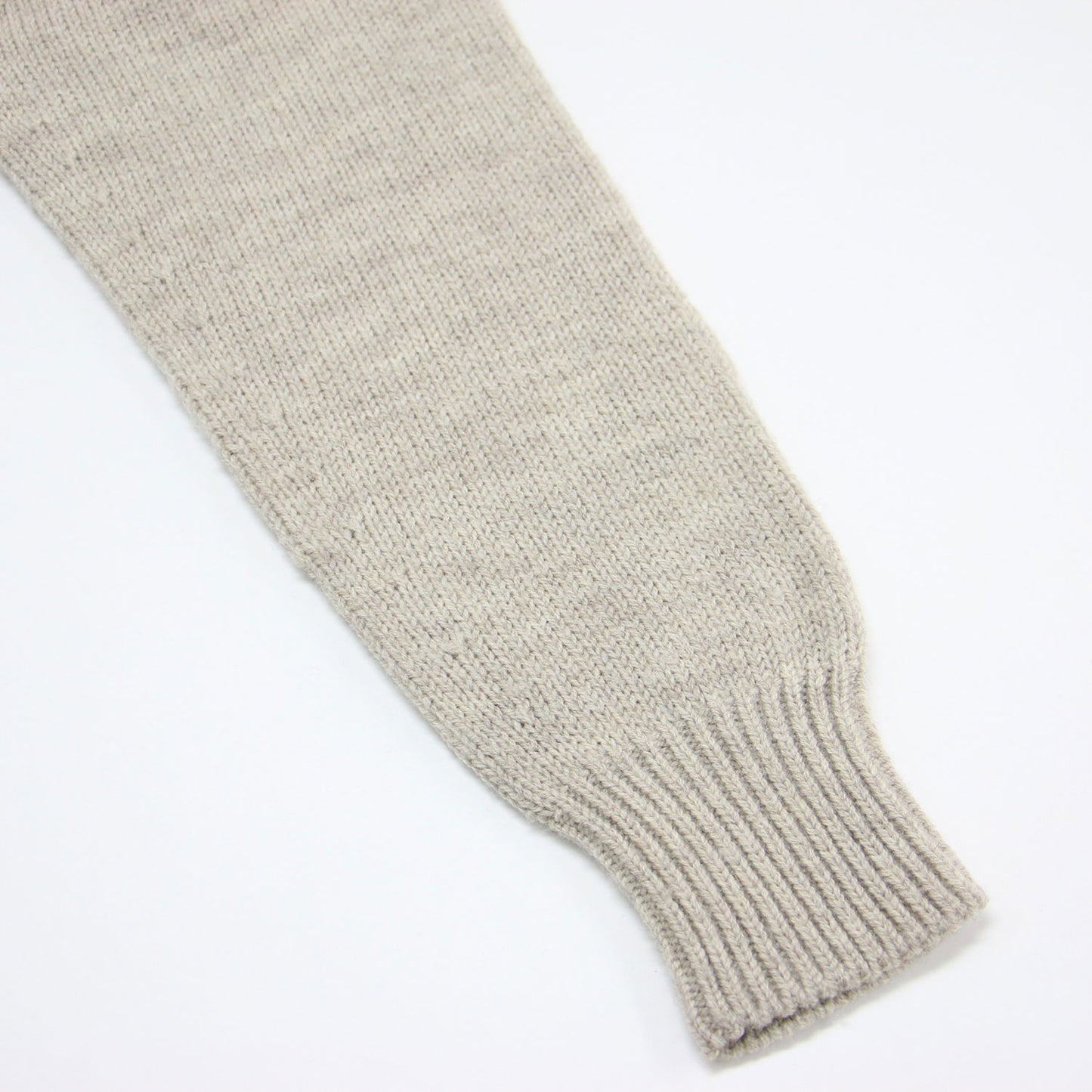 22秋冬 Vネック ケーブル プルオーバー / ANDEAN HIGHLAND WOOL ニット ドロップショルダー クロップド丈 ワイド ローゲージ