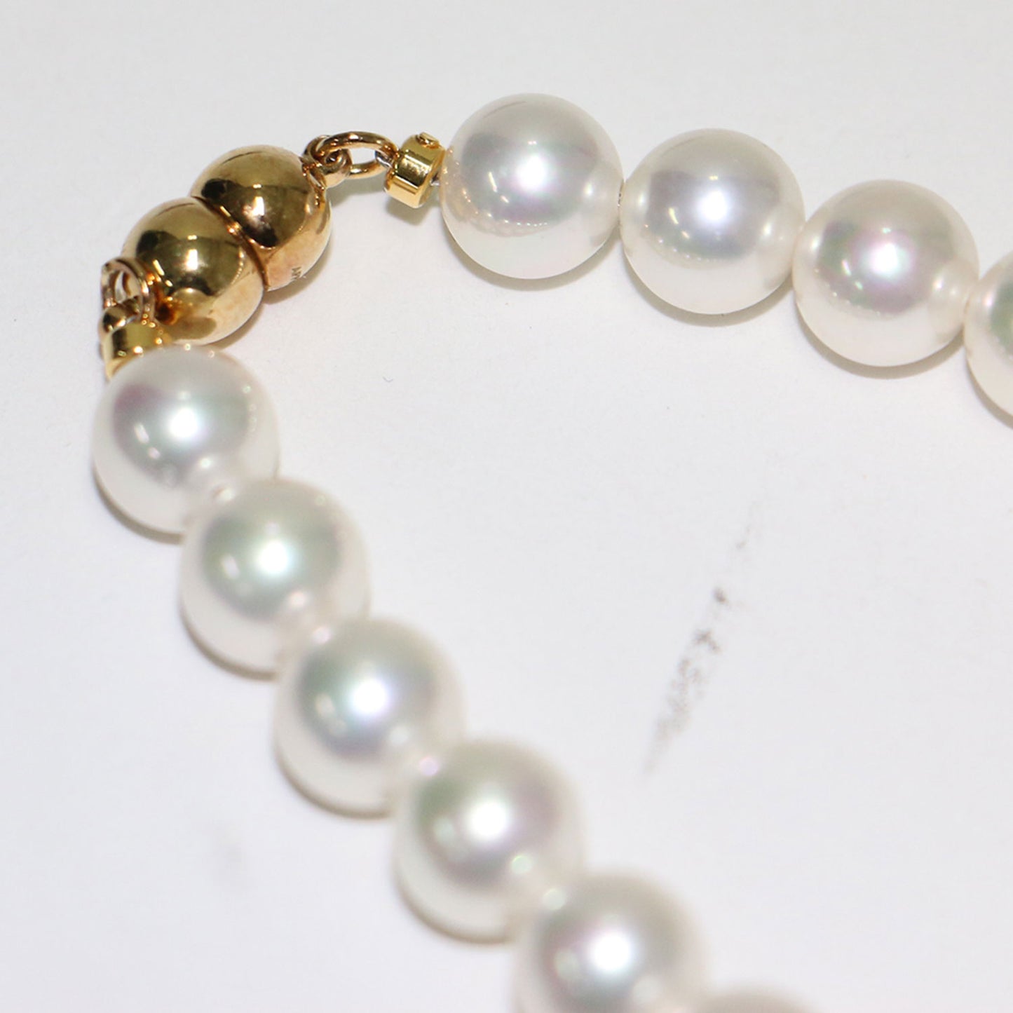 貝パール ネックレス 8mm / Pearl Necklace マグネット メタリック SV925