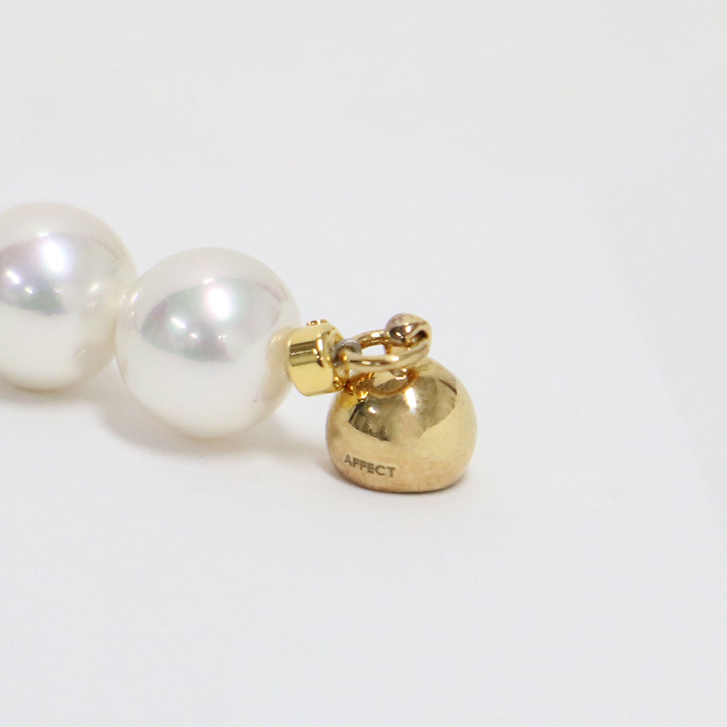 貝パール ネックレス 8mm / Pearl Necklace マグネット メタリック SV925