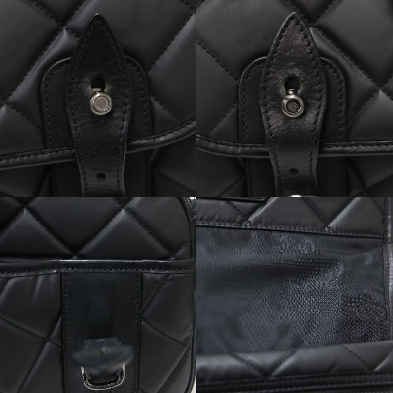 バチュー サーパス キルティング キャリーオール / ショルダーバッグ 2WAY 肩掛け クロスボディ ナイロン 牛革