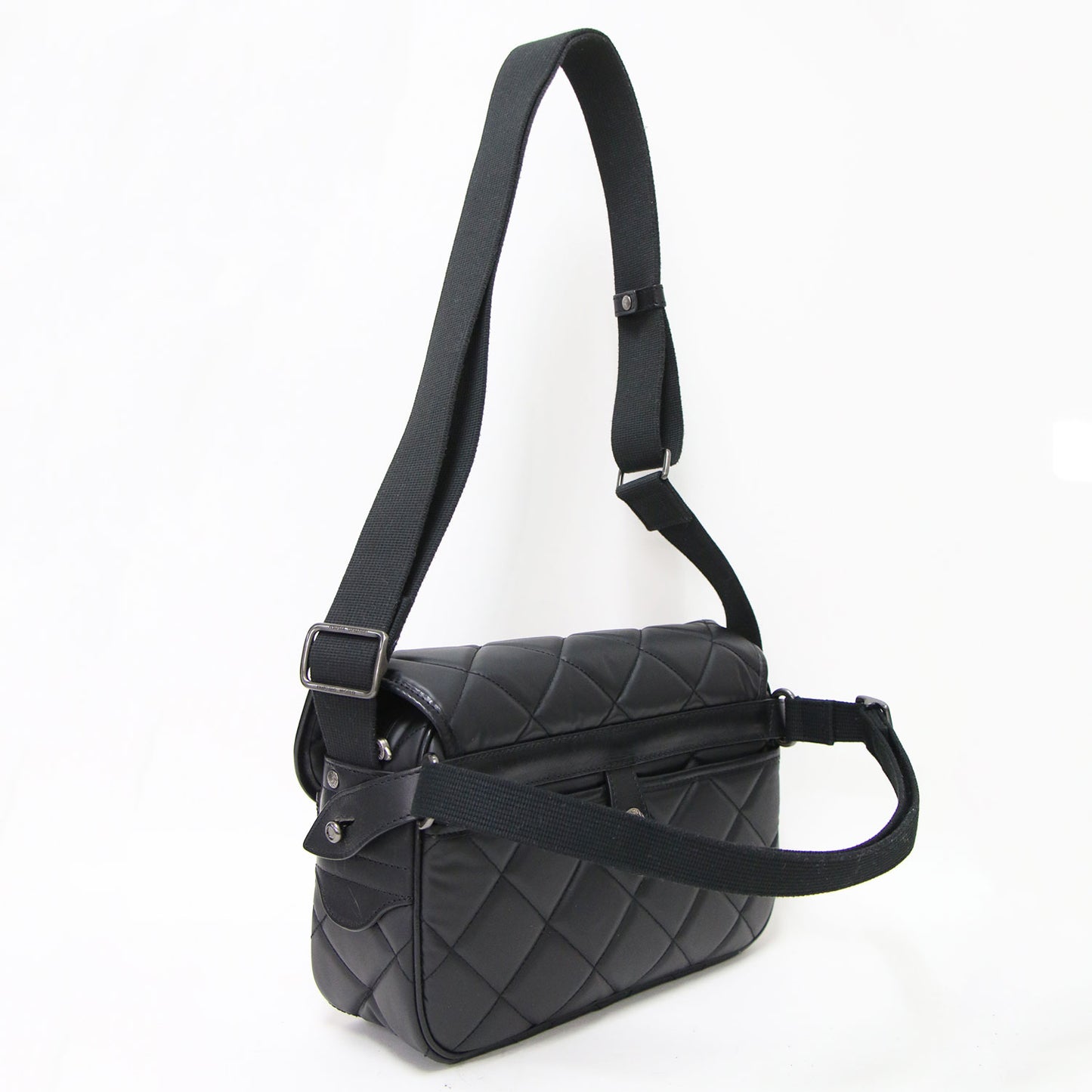 バチュー サーパス キルティング キャリーオール / ショルダーバッグ 2WAY 肩掛け クロスボディ ナイロン 牛革