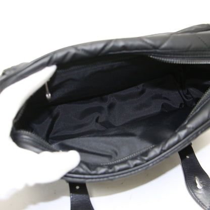 バチュー サーパス キルティング キャリーオール / ショルダーバッグ 2WAY 肩掛け クロスボディ ナイロン 牛革