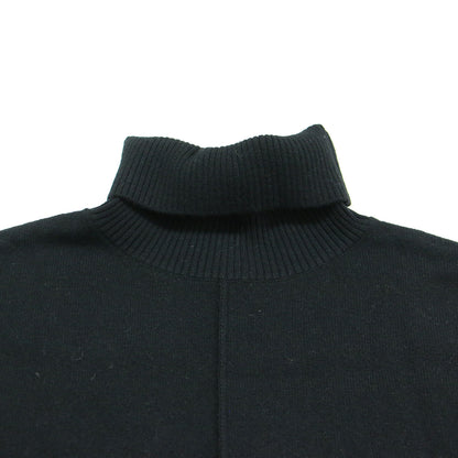 23秋冬 バックスリット ニットベスト / プルオーバー タートルネック ドロップショルダー ヤクウール