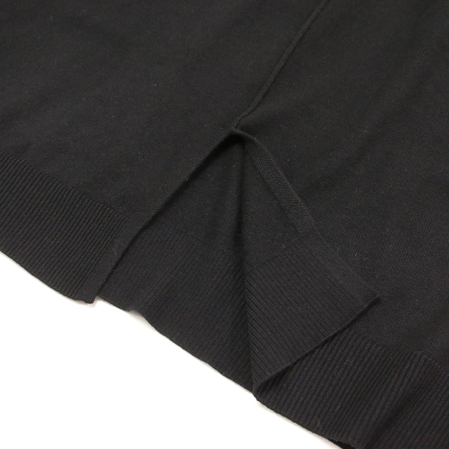 23秋冬 バックスリット ニットベスト / プルオーバー タートルネック ドロップショルダー ヤクウール