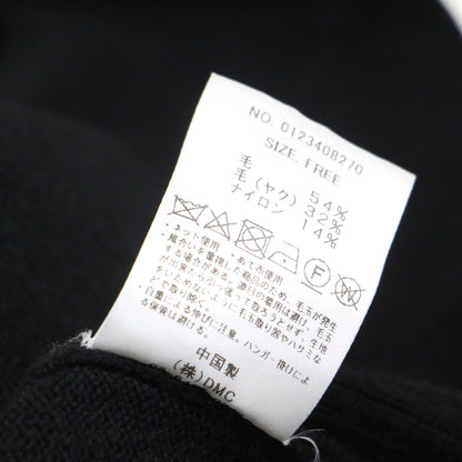 23秋冬 バックスリット ニットベスト / プルオーバー タートルネック ドロップショルダー ヤクウール