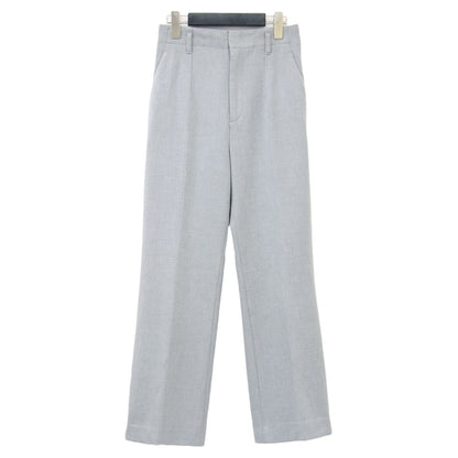 23秋冬 パウダー ビューティー パンツ / スラックス センタープレス ストレッチ ギャザー ウール
