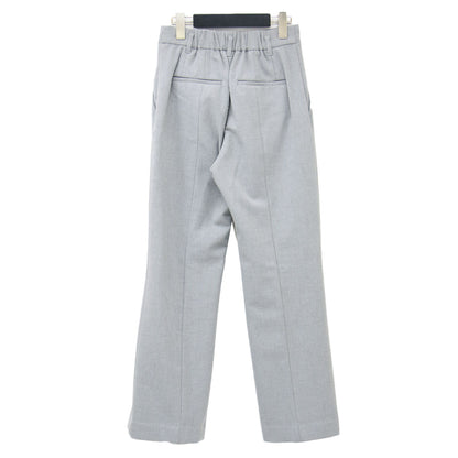 23秋冬 パウダー ビューティー パンツ / スラックス センタープレス ストレッチ ギャザー ウール