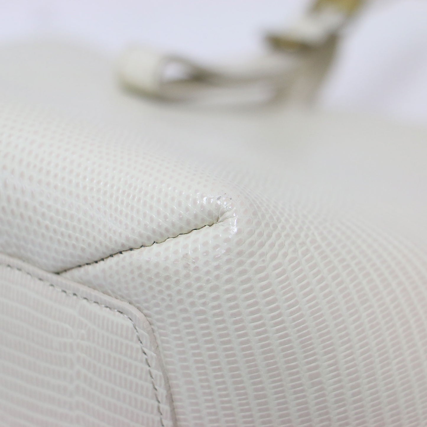 20春夏 ヘプタゴンリザード ハンドバッグ / 肩掛け 七角形 型押し レザー