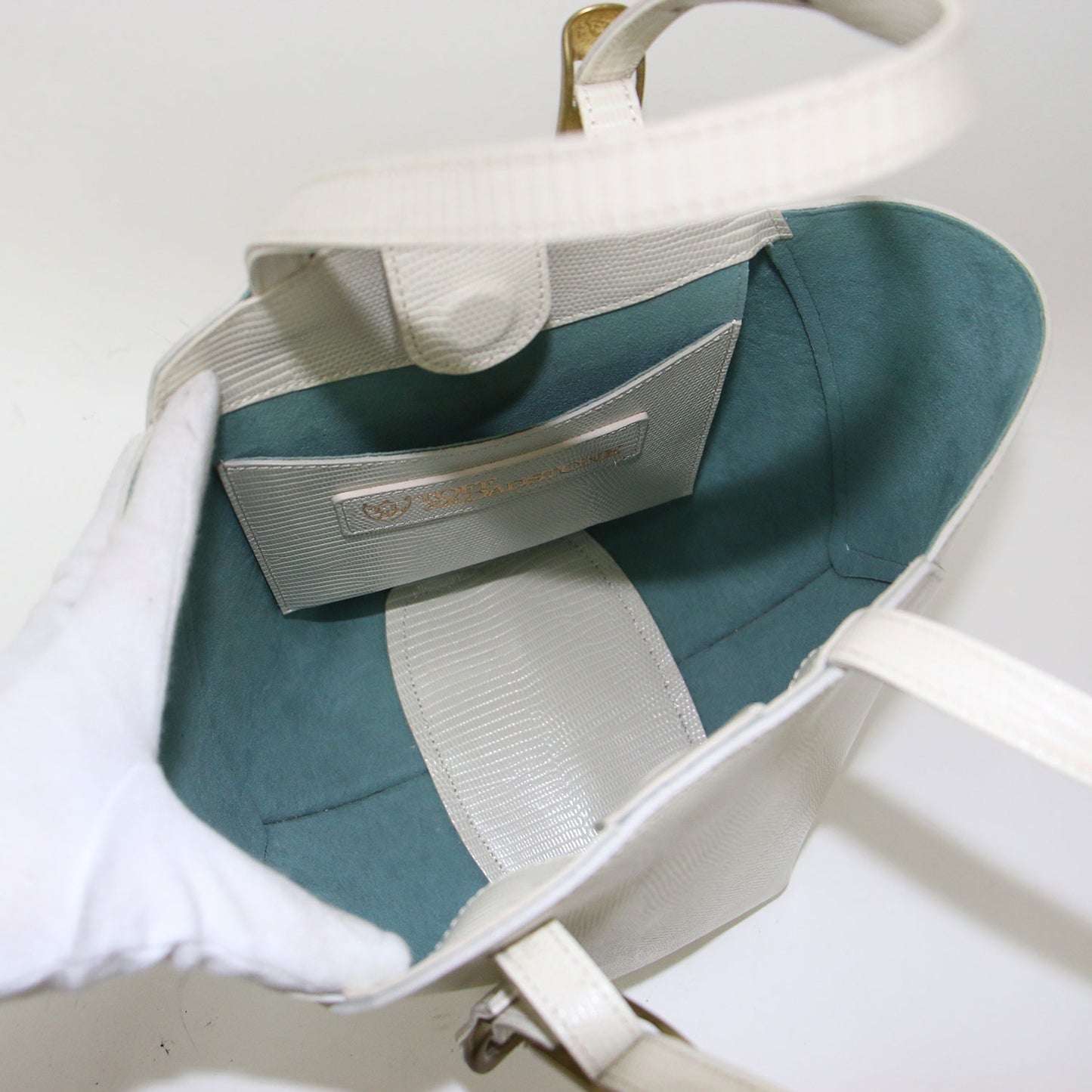 20春夏 ヘプタゴンリザード ハンドバッグ / 肩掛け 七角形 型押し レザー