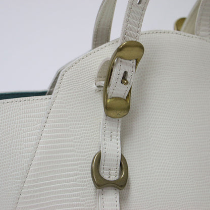 20春夏 ヘプタゴンリザード ハンドバッグ / 肩掛け 七角形 型押し レザー