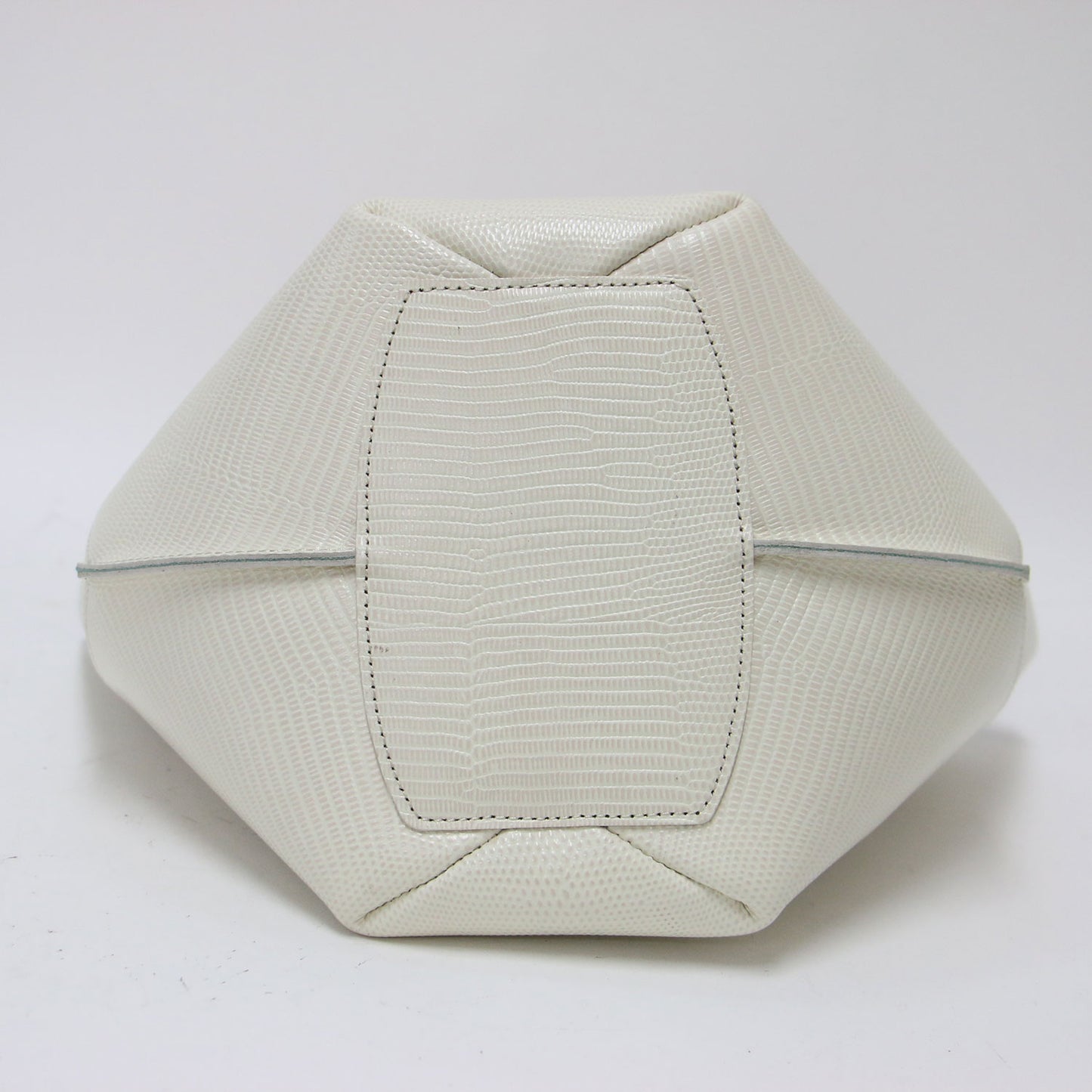 20春夏 ヘプタゴンリザード ハンドバッグ / 肩掛け 七角形 型押し レザー