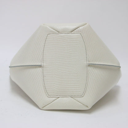 20春夏 ヘプタゴンリザード ハンドバッグ / 肩掛け 七角形 型押し レザー