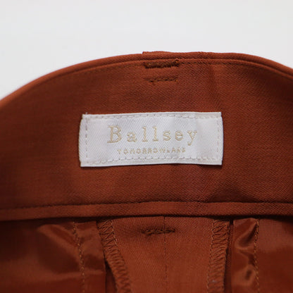 24春夏 ポリエステルツイル 2タック スラックスパンツ / ワイドパンツ ストレッチ Aライン