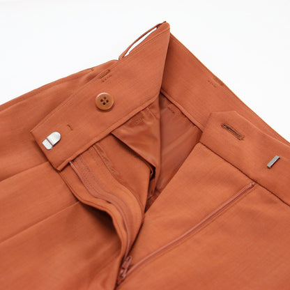 24春夏 ポリエステルツイル 2タック スラックスパンツ / ワイドパンツ ストレッチ Aライン