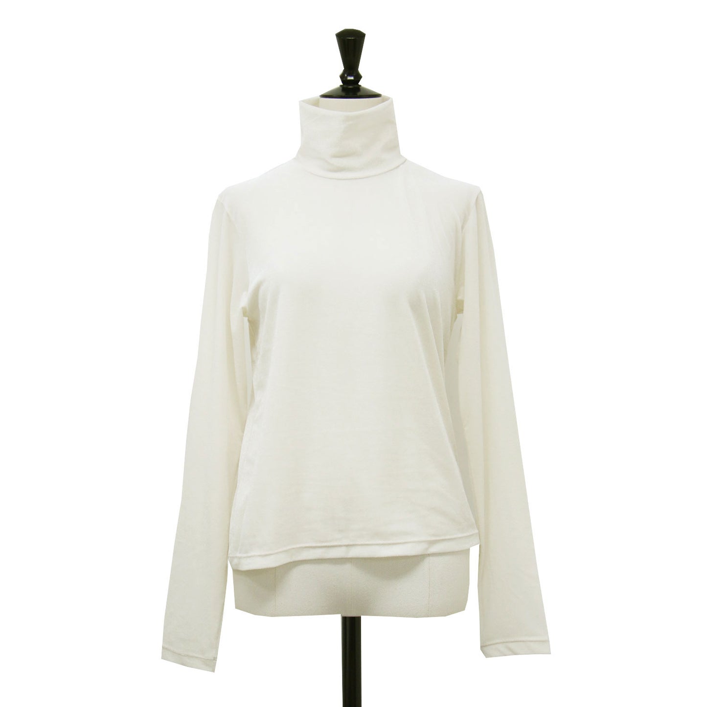 25秋冬 ベロア タートル カットソー / Tシャツ 長袖 シアー