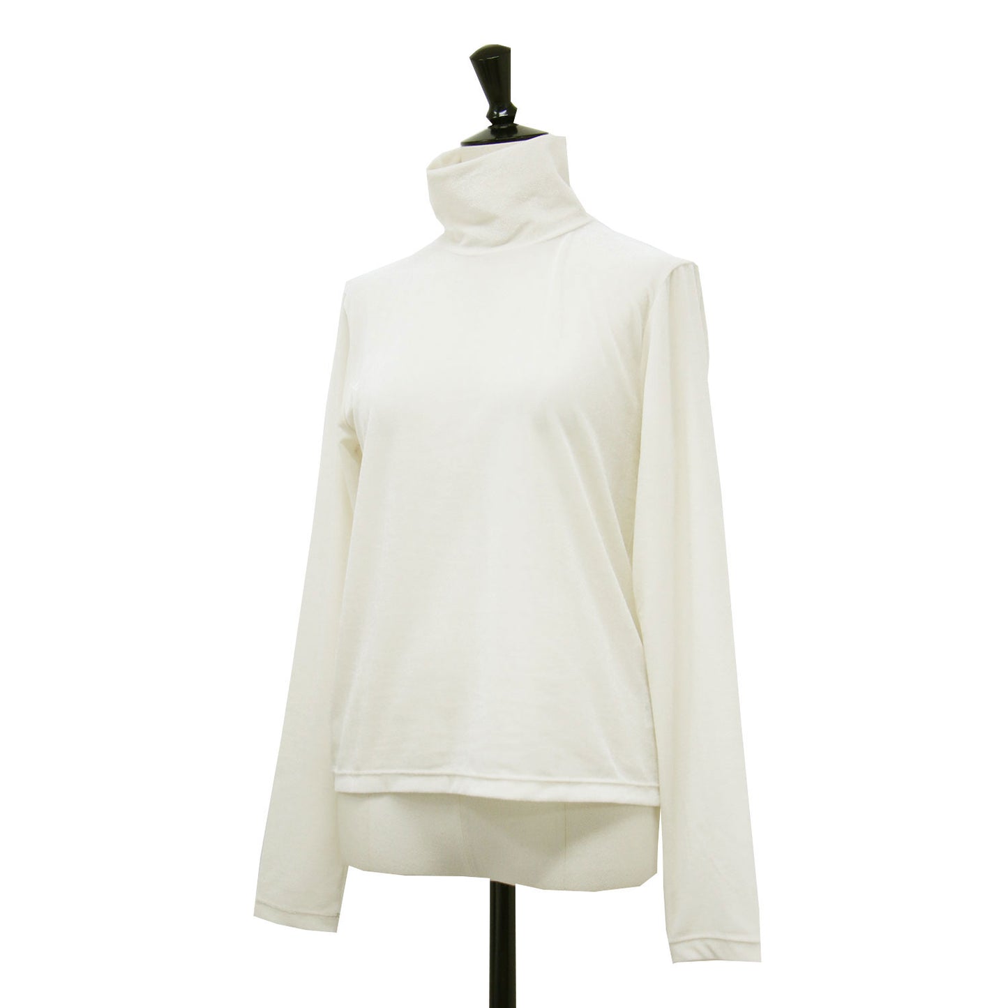 25秋冬 ベロア タートル カットソー / Tシャツ 長袖 シアー