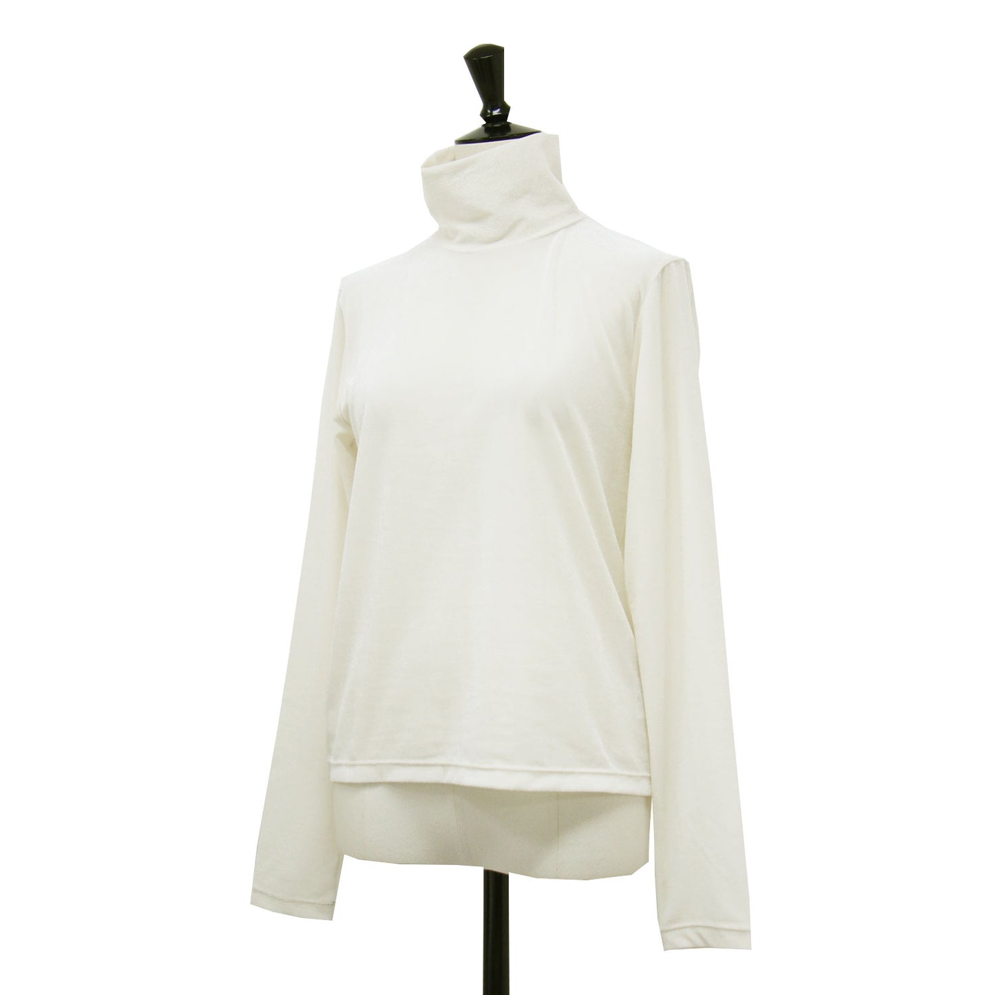 25秋冬 ベロア タートル カットソー / Tシャツ 長袖 シアー