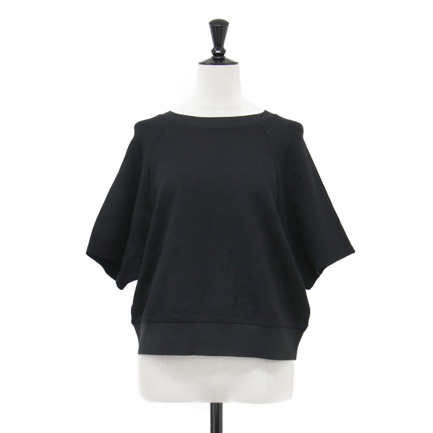 クロップドスウェットシャツ / Double Knit LT N SS Seam Sweatsh プルオーバー ショート丈 クルーネック 半袖 ラグラン リブ ウール