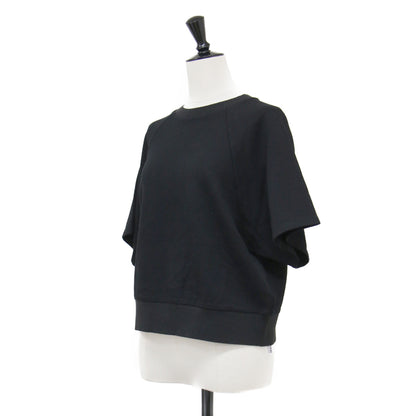 クロップドスウェットシャツ / Double Knit LT N SS Seam Sweatsh プルオーバー ショート丈 クルーネック 半袖 ラグラン リブ ウール