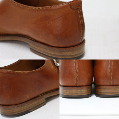 レザー モンクストラップ シューズ / ローファー ラウンドトゥ フラット ベルト