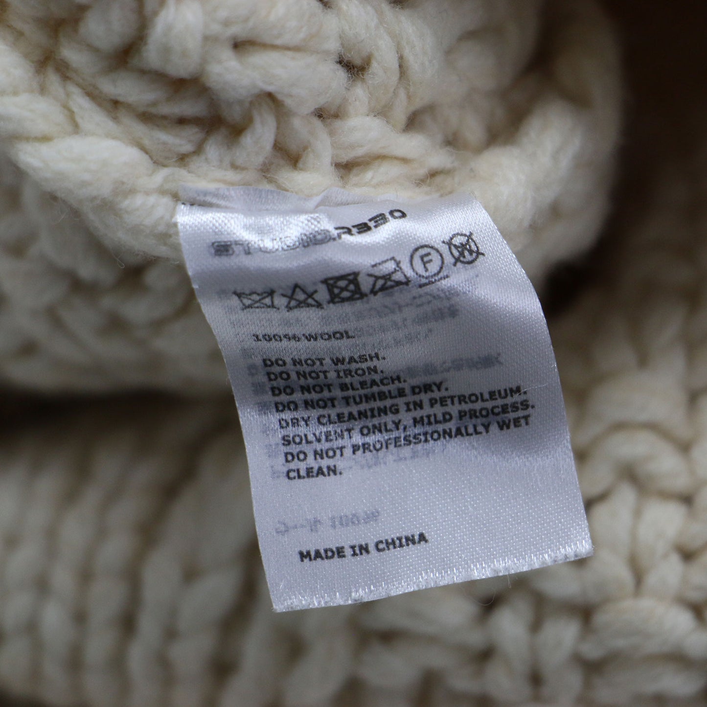 ケーブル ニット / Unisex Cable Knit Sweater セーター クルーネック フィッシャーマン ウール