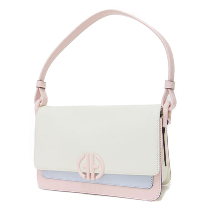 ミニ ショルダー バッグ / ハンドバッグ 肩掛け クロスボディ コンパクト ロゴ 牛革