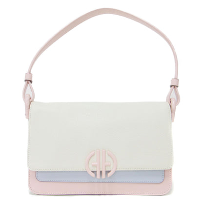 ミニ ショルダー バッグ / ハンドバッグ 肩掛け クロスボディ コンパクト ロゴ 牛革