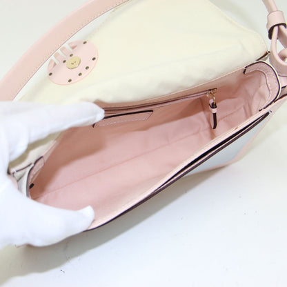 ミニ ショルダー バッグ / ハンドバッグ 肩掛け クロスボディ コンパクト ロゴ 牛革