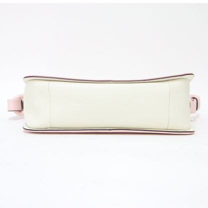 ミニ ショルダー バッグ / ハンドバッグ 肩掛け クロスボディ コンパクト ロゴ 牛革