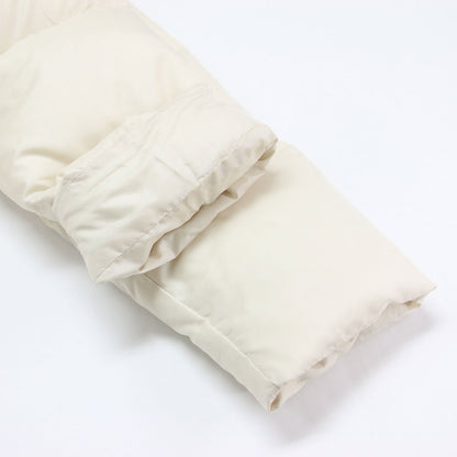 クロスカラーダウン / 長袖 ミドル丈 ハイネック ボリュームシルエット フェザー ダウン