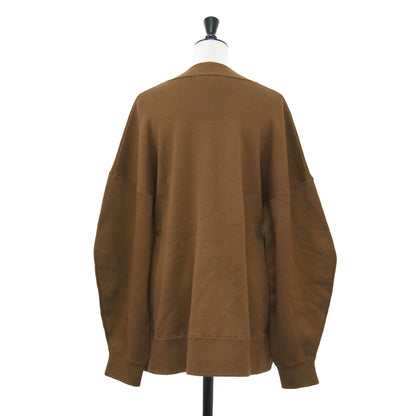 22秋冬 ペプラム ニット カーディガン / PEPLUM CARDIGAN 長袖 Vネック ウール