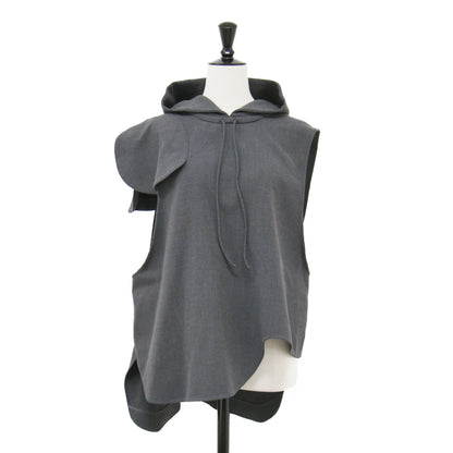24秋冬 サークルスリーブ フーディ プルオーバー トップス / CIRCLE SLEEVE HOODIE PULLOVER ベスト ノースリーブ