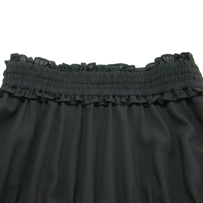 23春夏 ギャザー ペプラムスカート / GATHER PEPLUM SKIRT ロング丈 ウエストゴム フレア