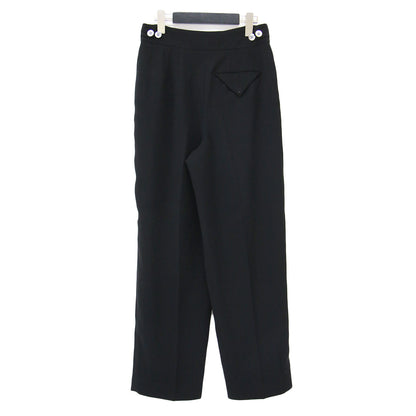23春夏 テーパード ワイドパンツ / TAPERED WIDE-PANTS センタープレス サイドボタン ストレッチ