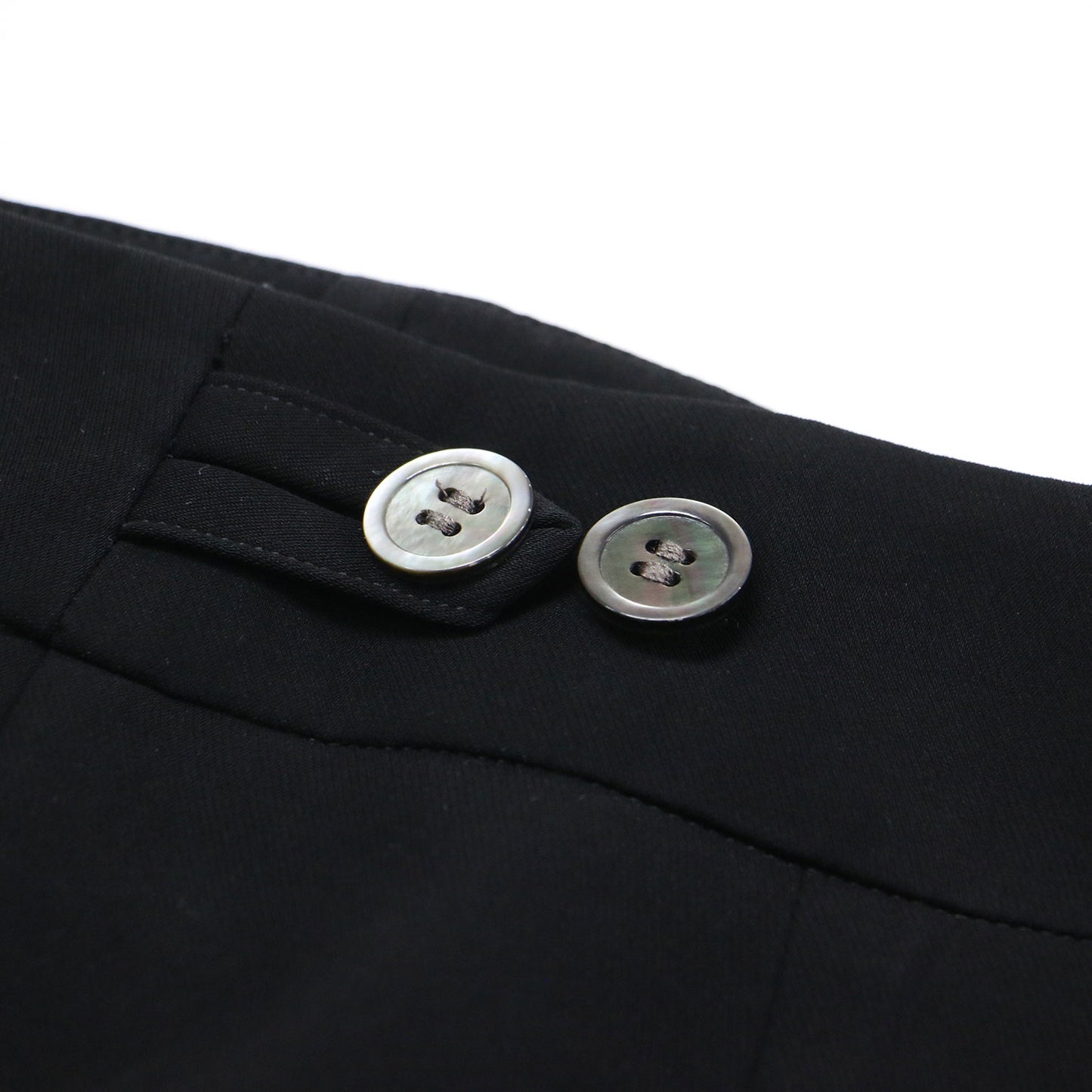23春夏 テーパード ワイドパンツ / TAPERED WIDE-PANTS センタープレス サイドボタン ストレッチ