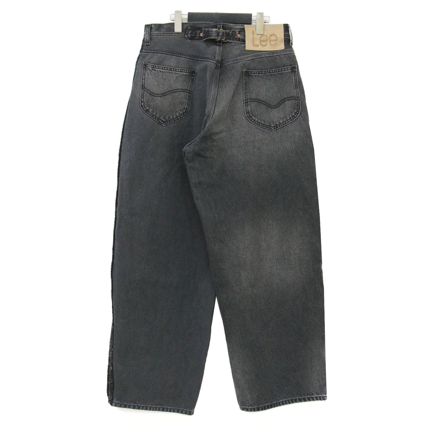 × INSCRIRE × Lee 25秋冬 カウボーイ ライダース デニムパンツ / COWBOY RIDERSPANTS 101 ワイドパンツ 5ポケット ボタンフライ ドッキング コットン