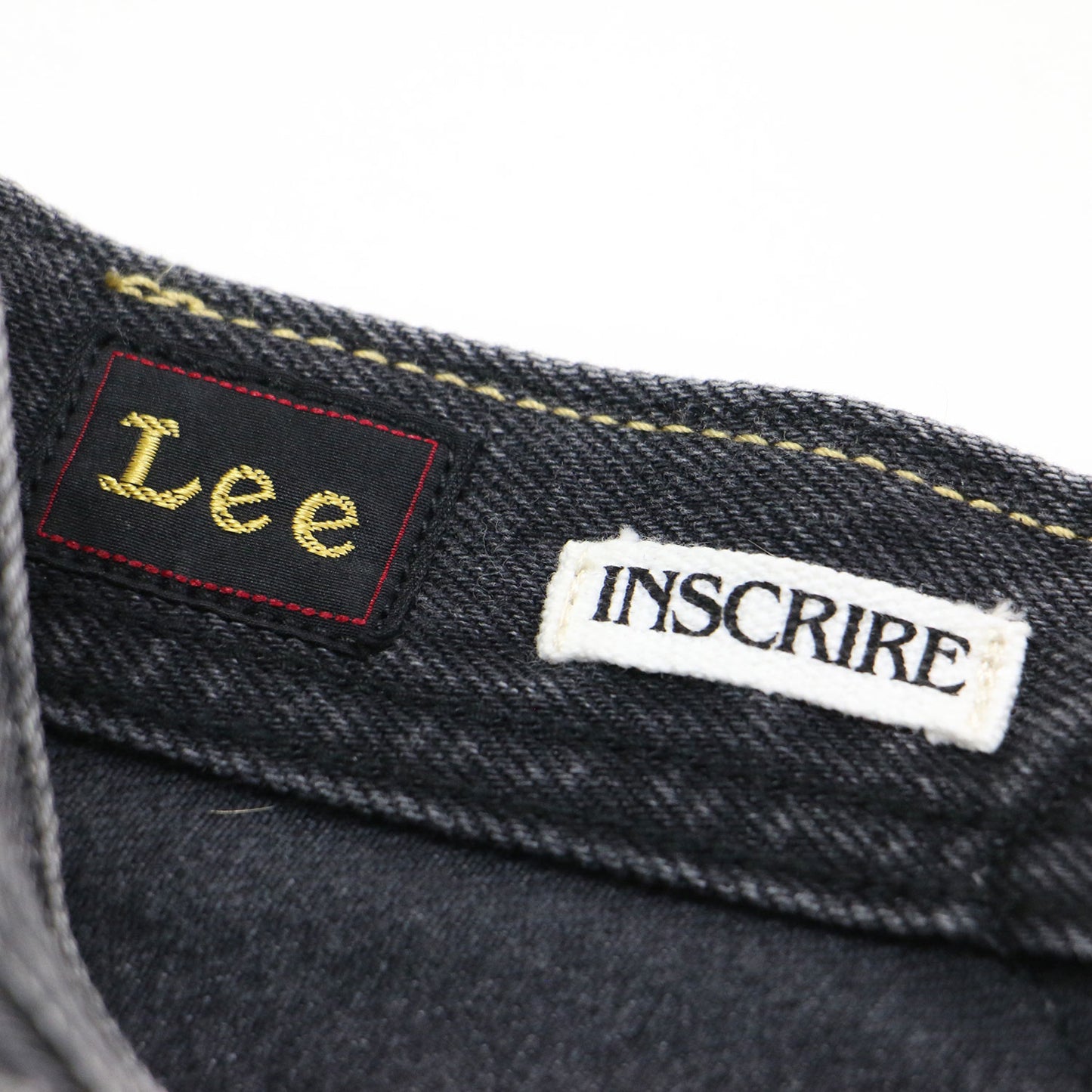× INSCRIRE × Lee 25秋冬 カウボーイ ライダース デニムパンツ / COWBOY RIDERSPANTS 101 ワイドパンツ 5ポケット ボタンフライ ドッキング コットン