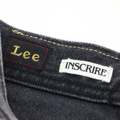 × INSCRIRE × Lee 25秋冬 カウボーイ ライダース デニムパンツ / COWBOY RIDERSPANTS 101 ワイドパンツ 5ポケット ボタンフライ ドッキング コットン